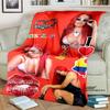Customizable K-KAROL G Printed Comfortable Soft Blanket Home Fashion Sofa Bed Living Room Warm Portable Travel Gift Blanket