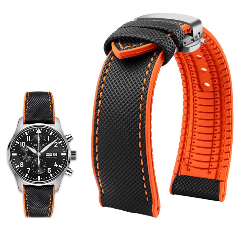 Klassisches 20 mm 21 mm 22 mm Canvas-Nylon für Seiko-Uhren. Gummiband, wasserdichtes Armband für Herren, für Tissot, Citizen, Mido, Uhrenzubehör