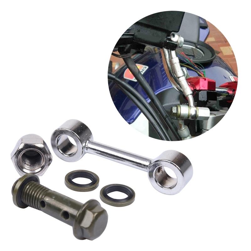 Motorcycle Hydraulic Brake Oil Hose Connector Modification Extension Tubing For Honda Kawasaki Ducati