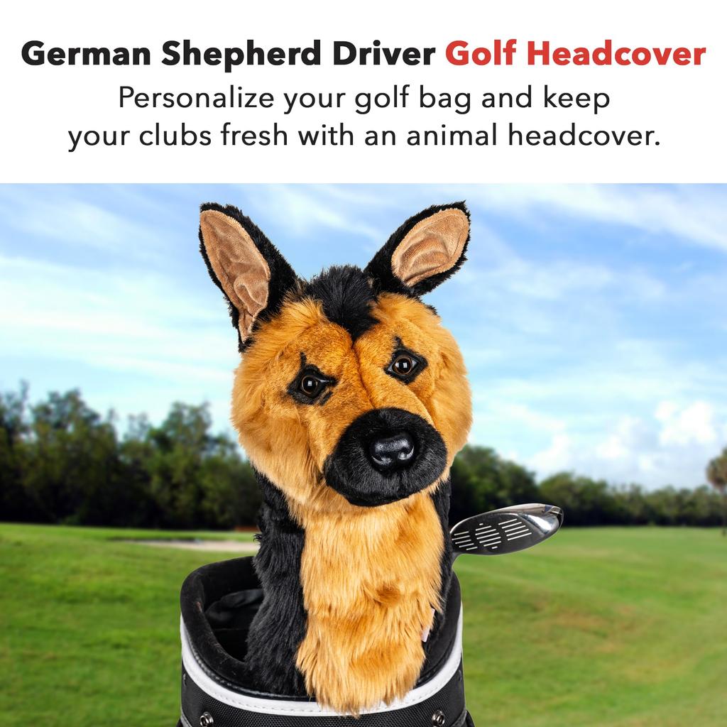 Daphne's Unisex German Shepherd Novelty Headcover, Brown, NA