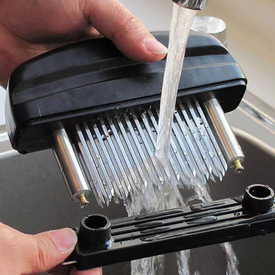 Manual Meat Tenderizer with 48 Needles Stainless Steel Meat Tenderizer Tool Beef Chicken Pork Meat Marinating Tool Kitchen Gadget
