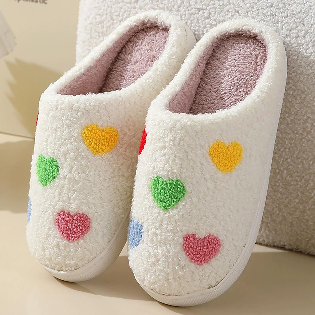 Women Home Slippers Winter Warm Home Slippers For Women Men Soft Plush Fuzzy Winter Holiday Slippers Slippers Zapatos Para Mujer