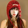 Pearls Crochet Tassels Cap Handmade Weave Basin Hats Cute Knitted Beanies Caps  Outdoor