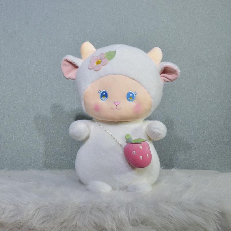 Adorable Strawberry Sheep Plush Pillow – Perfect Sleep Companion & Birthday Gift for Kids