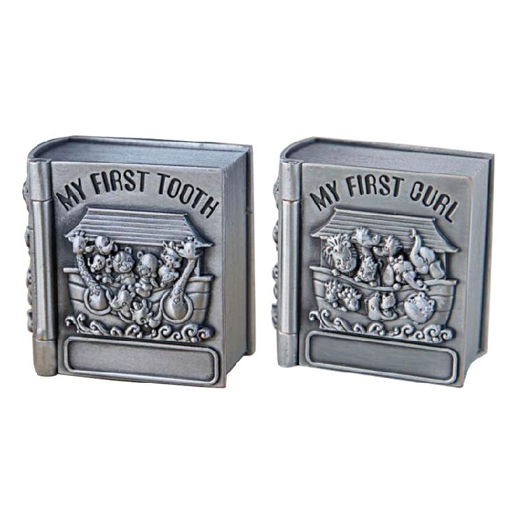 

Baby First Tooth Hair Collection Container Mini Book Shape Organizer Box 1 Pair 1