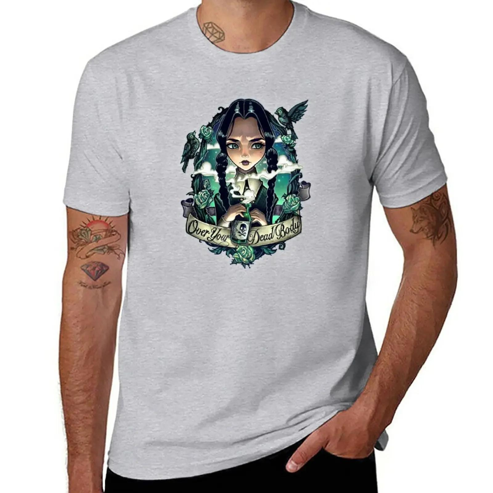 OVER YOUR DEAD BODY TShirt tees kawaii clothes anime oversized t shirt men S