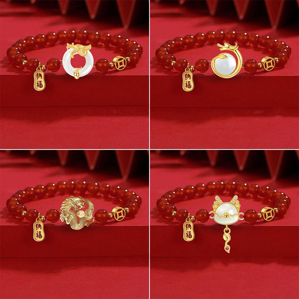 Dragon Bracelet Embrace Power Of Chinese New Year Luck Thoughtful Gift Alloy New Chinese Dragon Bracelet For Women, Type 3