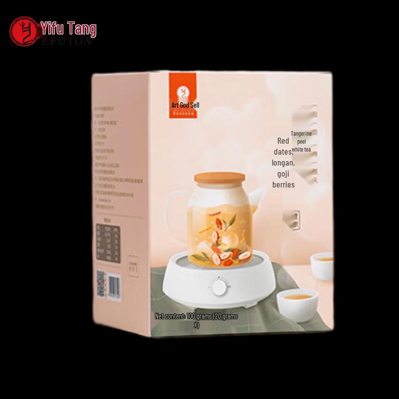 Yifutang Longan Red Date Goji Tangerine Peel White Tea
