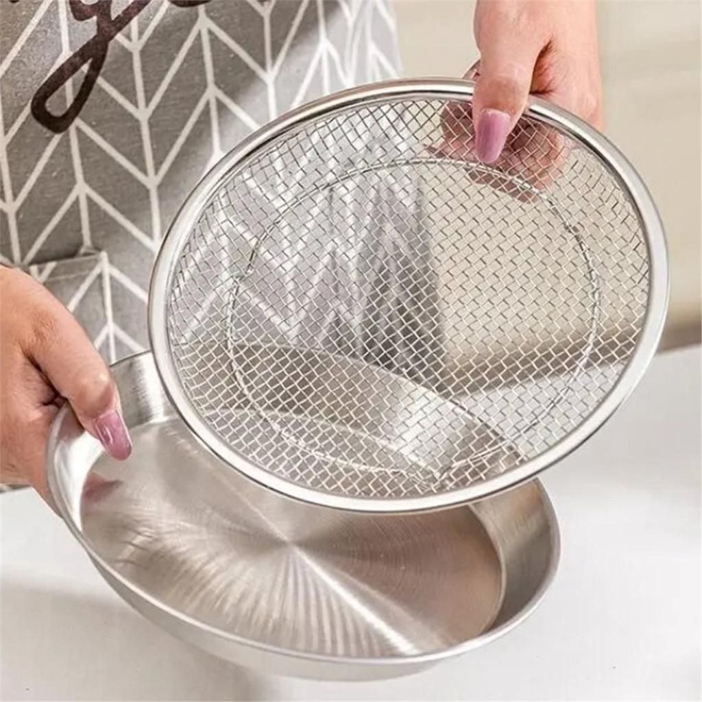 Edelstahl Scheibenfilter Haushalt Küche Grill Frittieröl Ablass Artefakt Snacköl Filterplatte Ablass Gitterplatte
