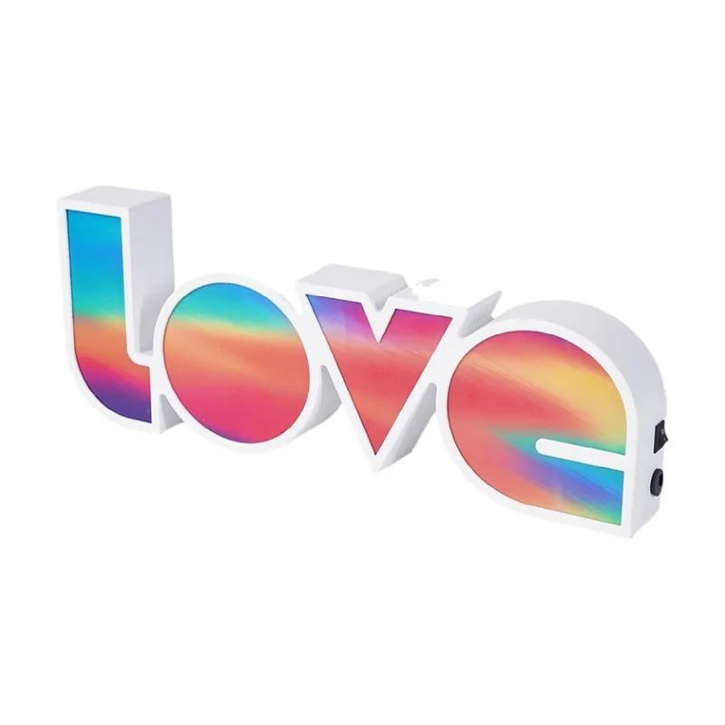 Light Modeling Creative Decorative Light Proposal Confessions Holiday Arrangement English LOVE Letter LED Light Party Decoration