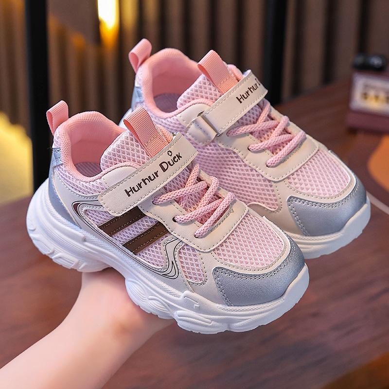 Little Yellow Duck classmates boys and girls sports shoes new spring and autumn older children girls spring breathable children shoes