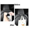Collapsible Vehicle Hook Invisible Glove Box Mounting Solution Strong ABS Plastic Small Size Storage Hook for Car