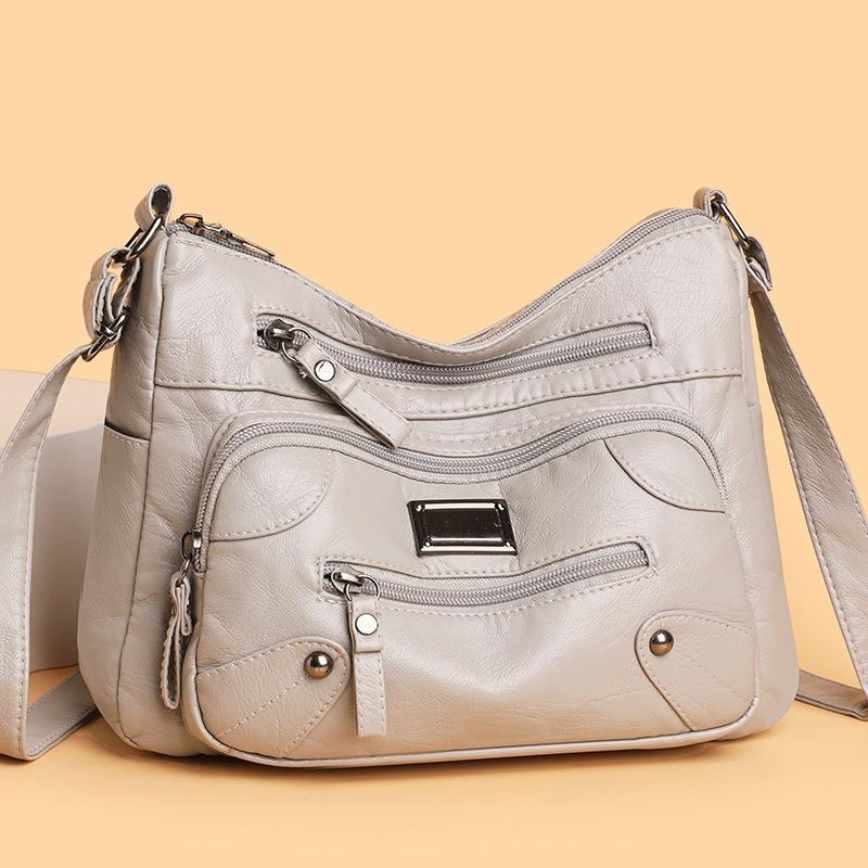 Vintage Shoulder Versatile Large Capacity Casual Diagonal Bag