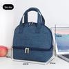 Double-Layer Portable Insulated Lunch Tote Bag