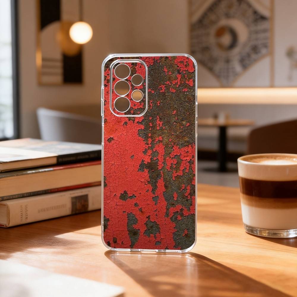 Industrieller Stil Retro Rostig Handyhülle Für Samsung S25,S24,S21,S22,S23,S30,Ultra,S20,Plus,Fe Transparente Hülle