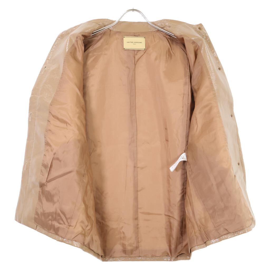 UNITED ARROWS Brown Coating Medium Coat Jacket 36 CamelUsed