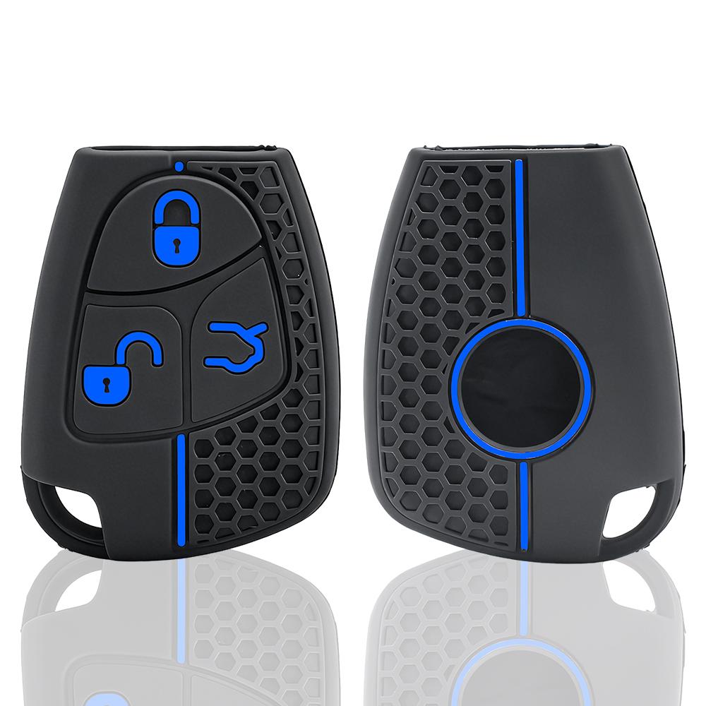 Silicone Auto Key Fob Case Cover Fit For Mercedes Benz C B E Class W203 W211 W204 Yu Bn Cls Clk Premium Grade Auto Interior Accessory