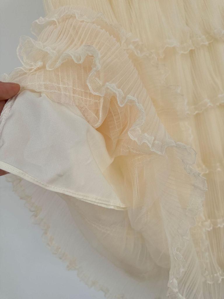 European & American Patchwork Lace Midi A-line Skirt - Sweet, Gentle Style for Women