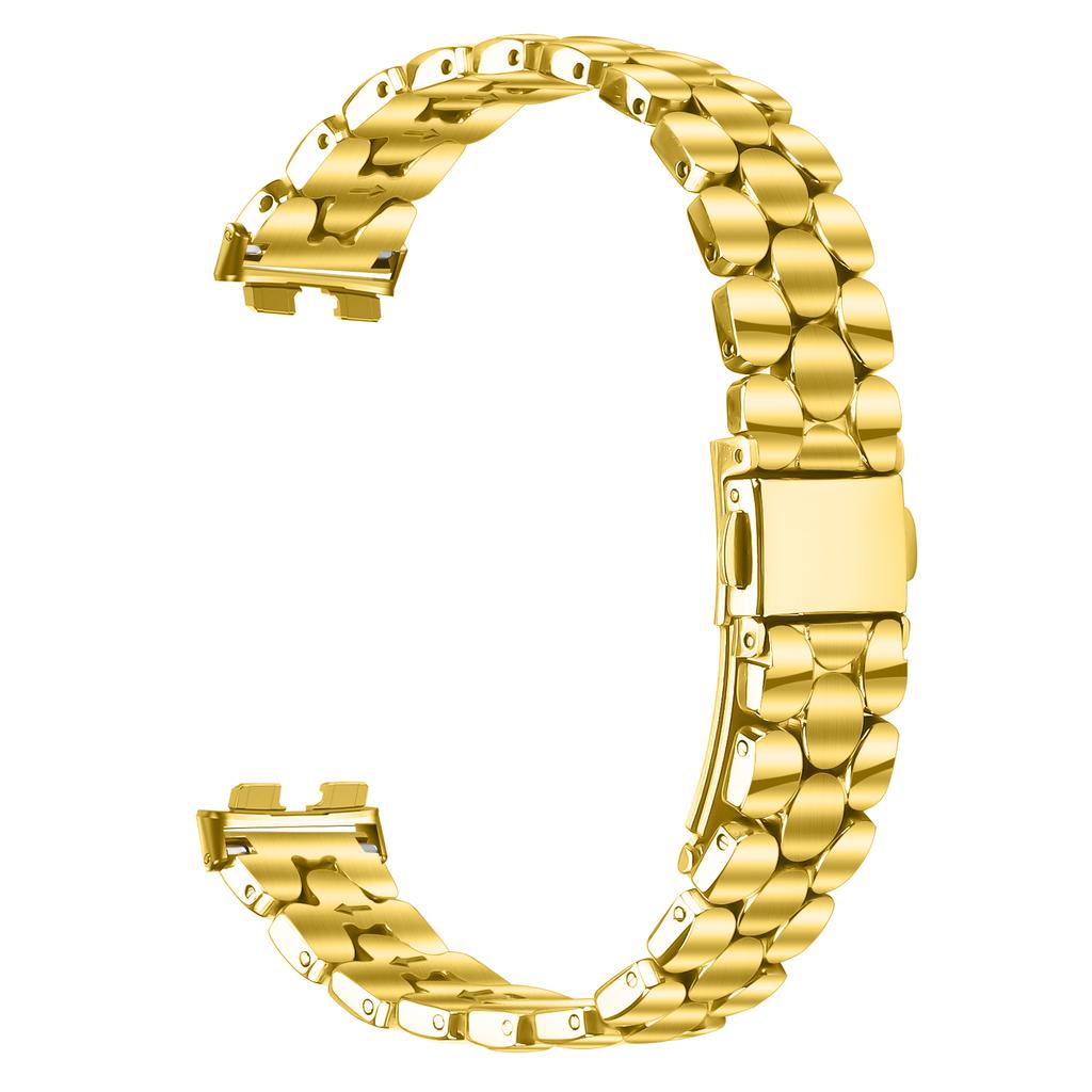 Metalowy Pasek do Zegarka dla Huawei Band 10/9/8 Kształt Perły Stal Nierdzewna Galwanizowany Pasek na Nadgarstek