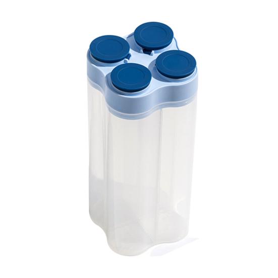 

Резервуар для хранения зерна, легкий, удобный и стабильный, диспенсер для хранения сухих пищевых продуктов, круп, муки, макарон, контейнер для риса для дома синий