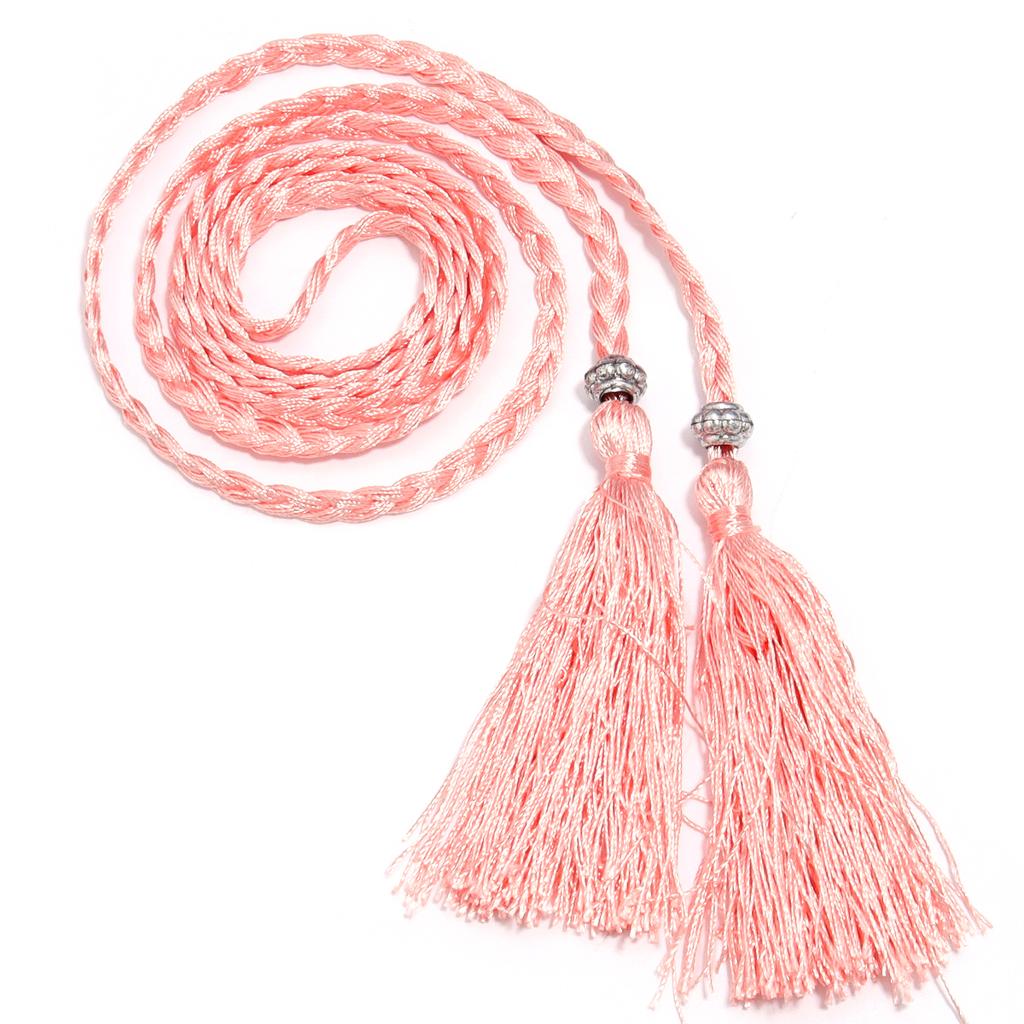 1strip Braided Tassel Belt 168cm Women Waist Belt Rope For DIY Handmade Home Casual Clothing Decoration Waist Belt Accessories