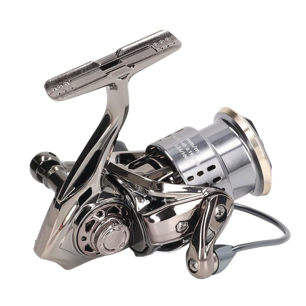 5.2:1 Angelrolle Long Casting Metall Spinnrollen Schräges Schnuraufführungsloch für Meeresfischerei Karpfenfischerei 2000S