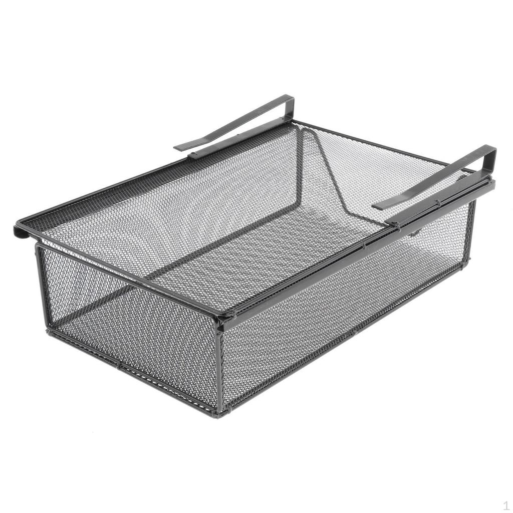 Drawer Slide Storage Rack Mesh Hanging Basket Sock Underwear Utility Under Cabinet Organizer