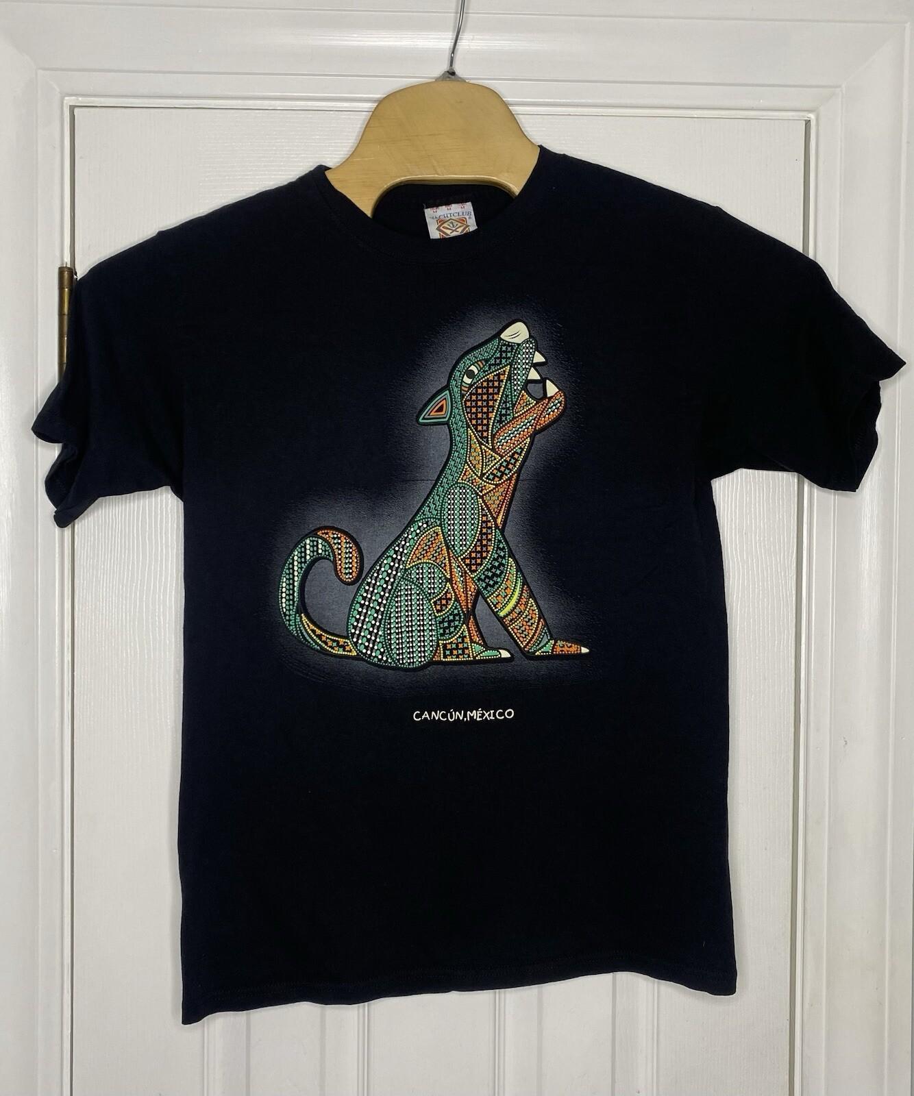 Yacht Club Mens Short Sleeve T-Shirt Howling Jaguar Black Medium Cancun Mexico Unisex T-Shirt XXL