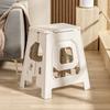 Portable Folding Stool 42cm Seat Height Heavy Duty Plastic Camping Chair Outdoor Garden Home Compact Storage