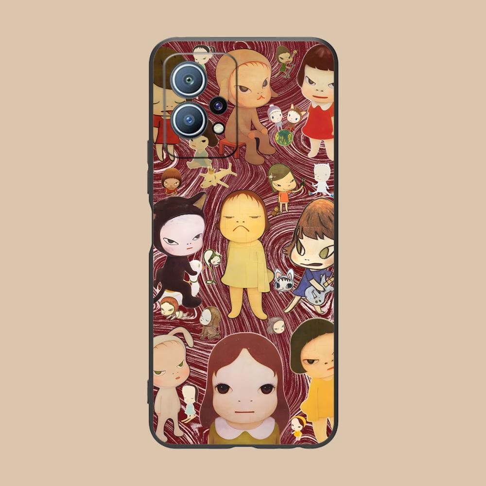 

Anime Yoshitomo Nara Phone Case for Huawei P60 P50 P40 P30 P20 P10 P9 P8 Pro Lite Plus Colorful Printing Cover Smartphone Luxury Huawei P8