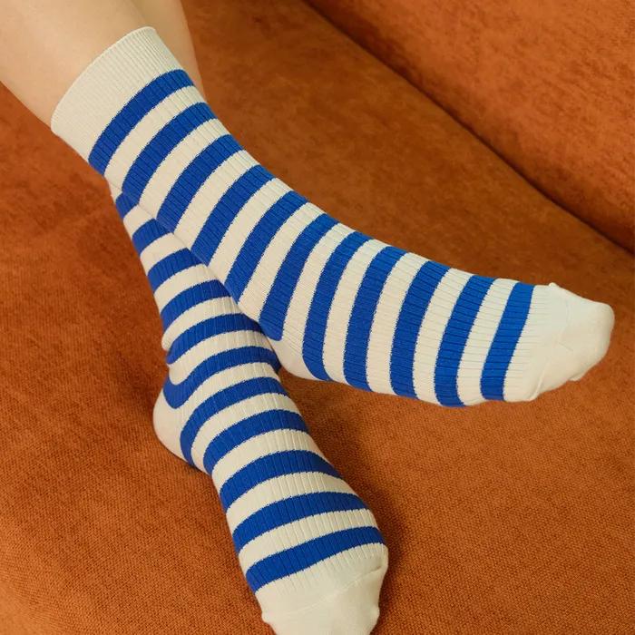 STW241 Stripe Rib Socks