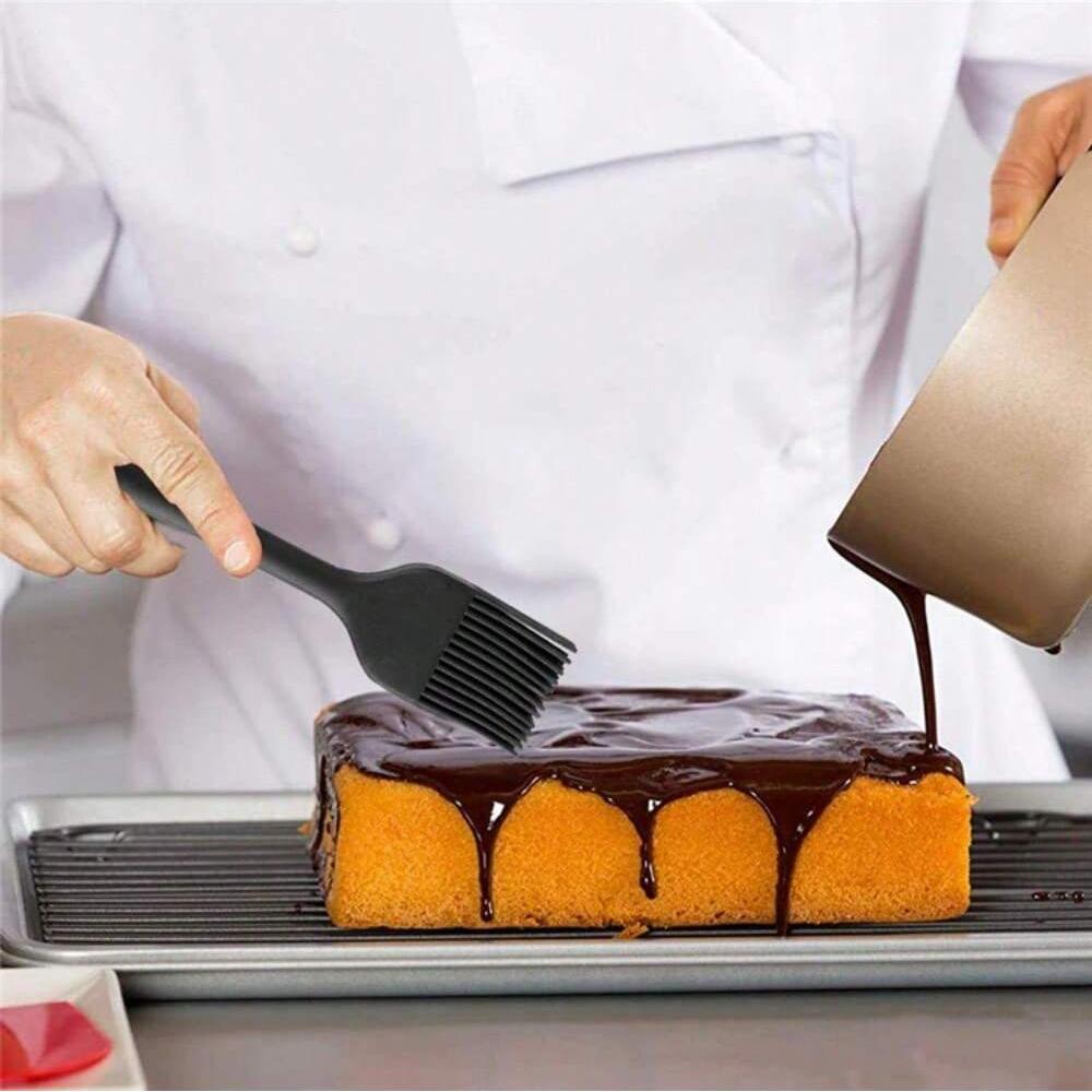 Silikonová sada špachtlí a škrabek na dorty Nepřilnavé Žáruvzdorné Obracečky Špachtle Olejový štětec Kuchyňské Pečení Vaření Míchání Kuchyňské náčiní
