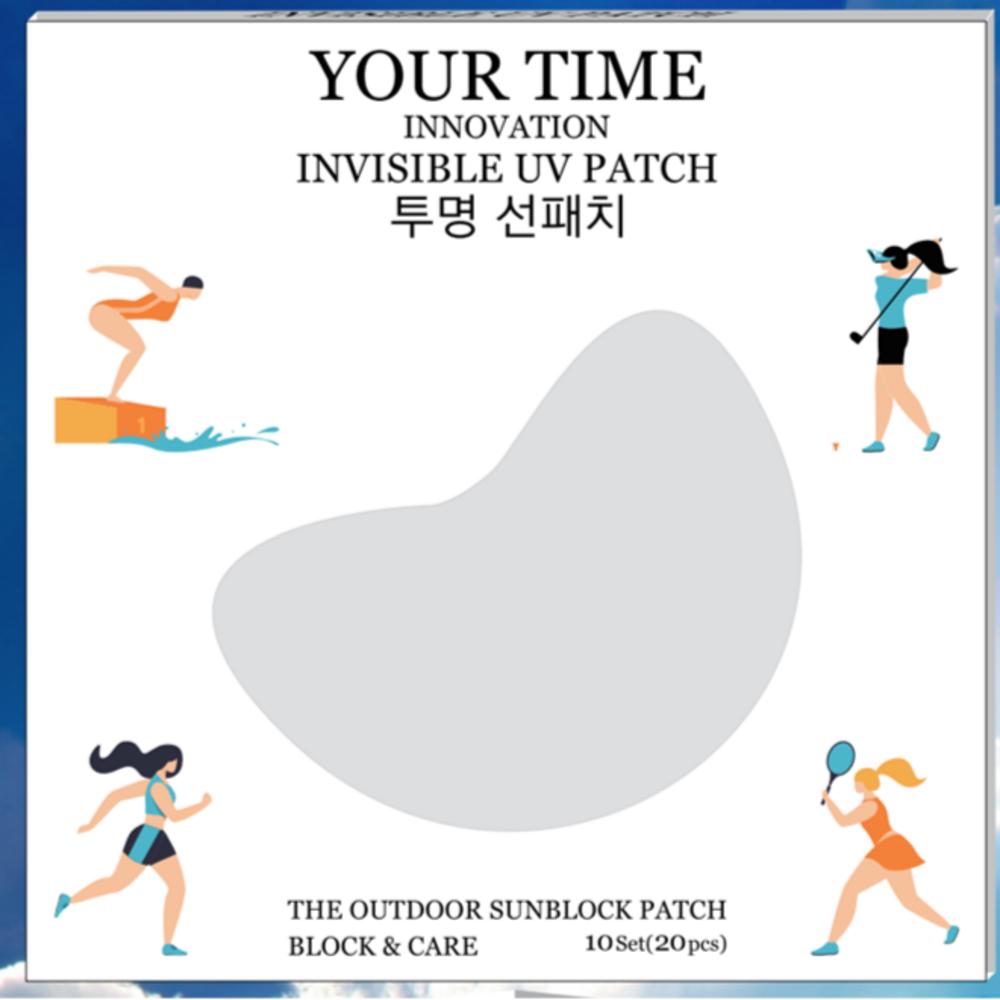 Transparent Sun Patch Your Time Innovation UV Protection Transparent Golf Patch 20 Patches for 10 Servings, 1 Piece