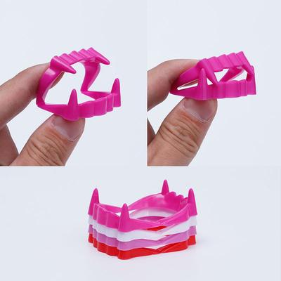 Halloween Zombie Fake Teeth Prank Toy Party Costume Plastic Role Prop Scary Prank Toy Dance Costume Accessory