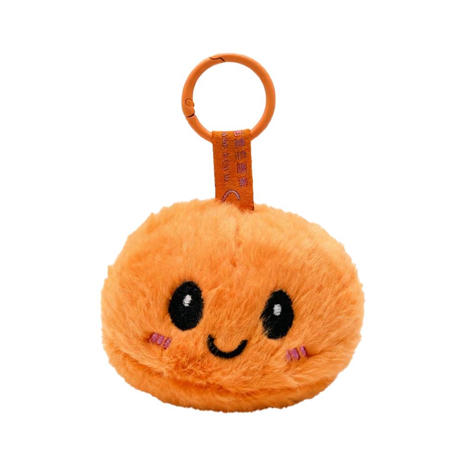 Trendy New Simulation Dumpling Plush Keychain Style Bag Hanging Cute Simulation Backpack Pendant Cartoon Toy Birthday Gift