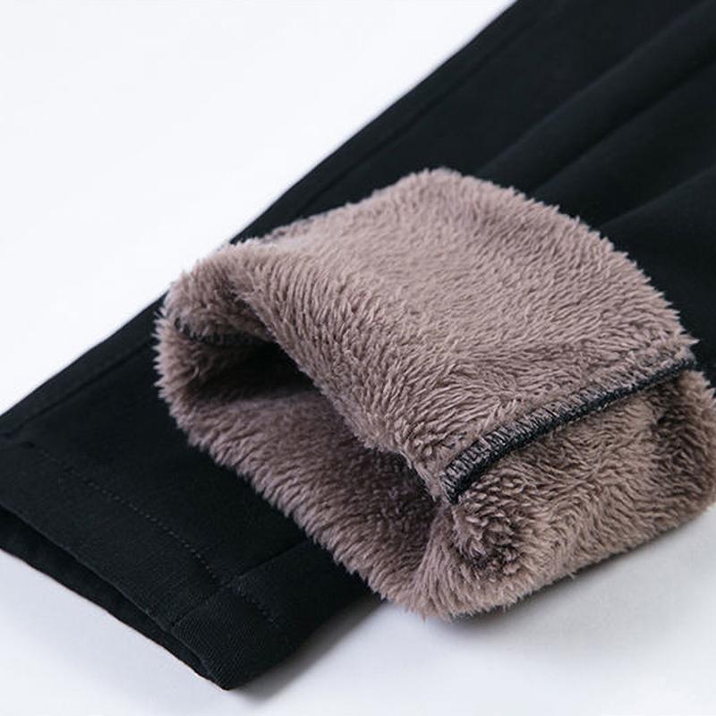 Black Leggings Women Autumn Winter Fit Slim Fit Thick Fleece Leg Pants Outer