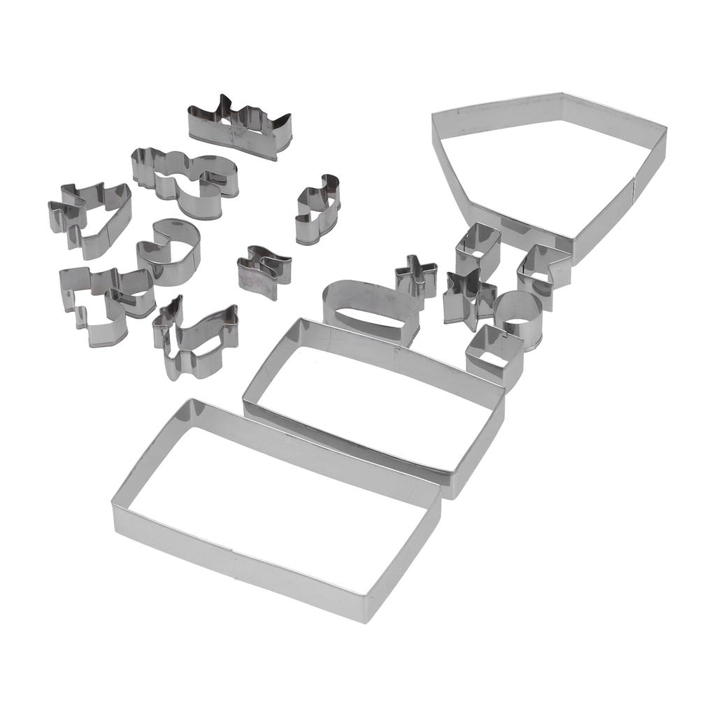 18 szt./zestaw Wykrawacze do ciastek ze stali nierdzewnej Foremka do ciastek Foremka do domku z piernika Narzędzie do pieczenia DIY