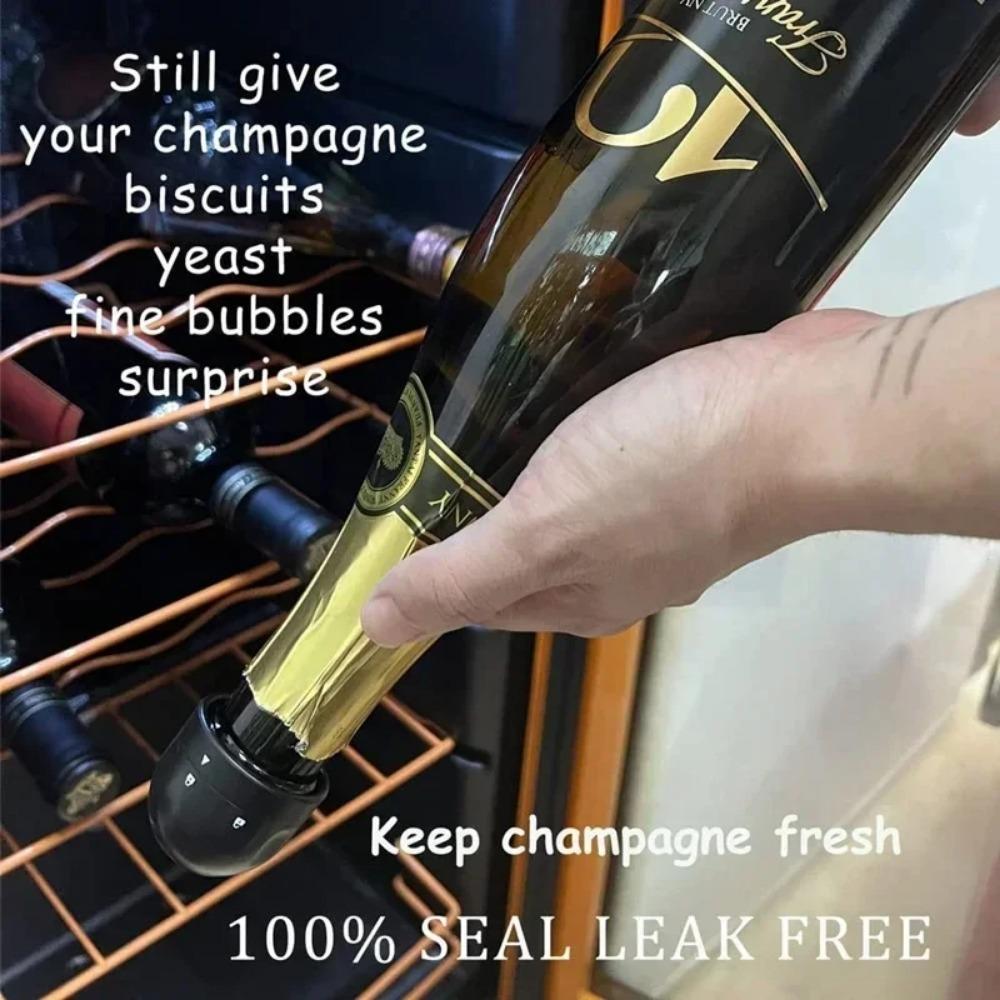 4-1 PZ Tappi Sottovuoto per Vino Riutilizzabile Tappo per Champagne Tappo Sigillato per Bottiglia di Vino con Blocco a Rotazione Mantieni la Freschezza Tappo per Vino Strumento da Bar