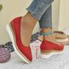 Fashion Casual Shoes for Women Heeled Shoes Ladies Wedge Heels Retro Women Pumps Deep Mouth Platform Pumps Office Women Shoes2025