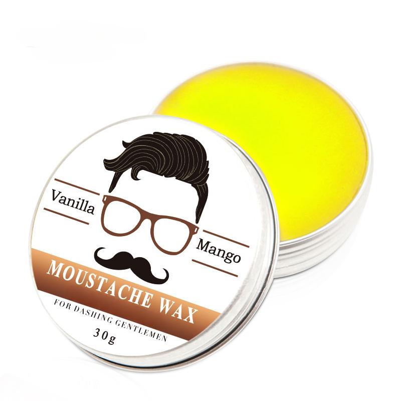 Natürlicher Bartbalsam Männer Bartöl Wachsprodukt Spülung Bio-Inhaltsstoffe Schnurrbart Feuchtigkeitsspendendes Schnurrbartwachs