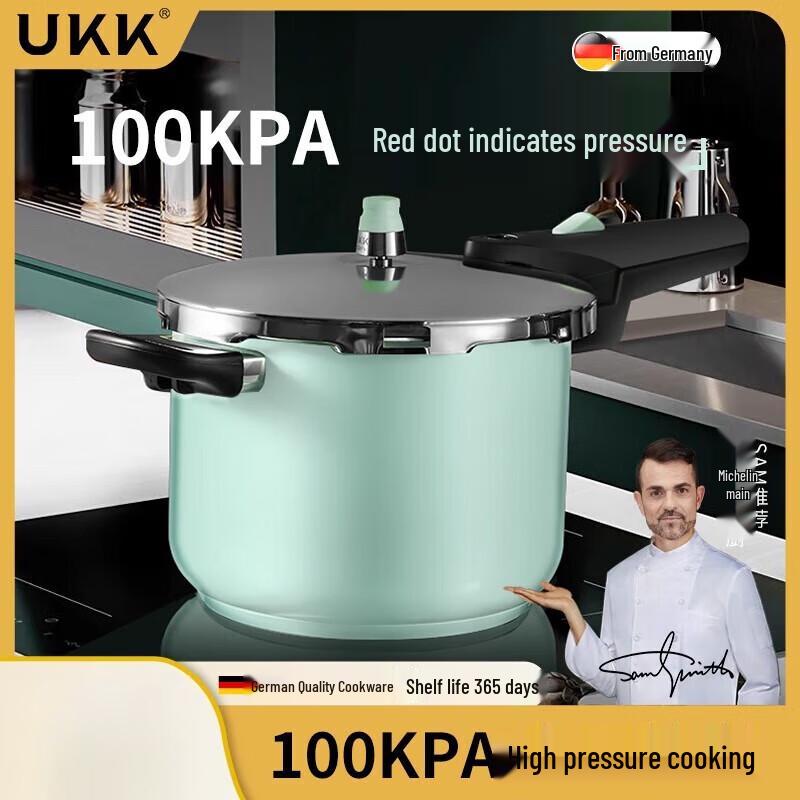 Ukk Macaron 304 Stainless Steel Pressure Cooker, 6L