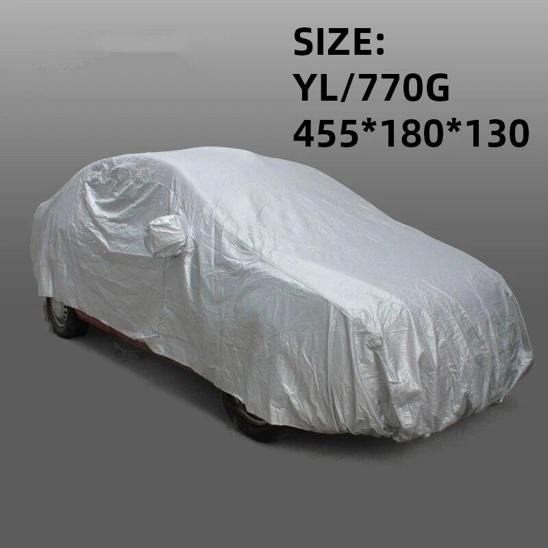 Vollgarage Autoabdeckungen Allwetter-Sonnenschutz, staubdicht, winddicht und schneefest Universelle Autoabdeckung für den Innen- und Außenbereich Passend für Limousinen