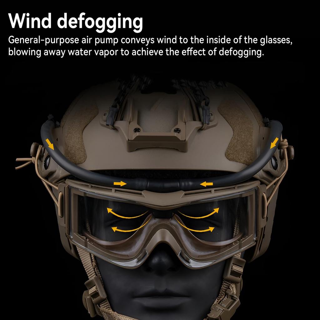 Ochelari Tactici Noi Dezaburitor Ventilator Dezaburire Kit Anticeață pentru Airsoft Tir Alpinism Ochelari de Protecție Mască de Schi