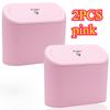 2pcs Compact Car Trash Can with Lid,Mini ABS Garbage Bin for Vehicle Storage, Essential Car Accessory with Convenient Top