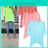 Stylish Women's Loose Medium Sleeve T-shirt Spring Blouse Ideal For Daily Casual Wear