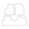 [BLM]KI021 Red - Set of Velour Floor Mats To Fit Kia Carens IV 5-seat 2013-2019 - Red Trim