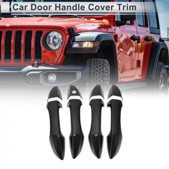 Door Handle Cover Trim for Toyota Corolla Handle Cover Carbon Fiber Black
