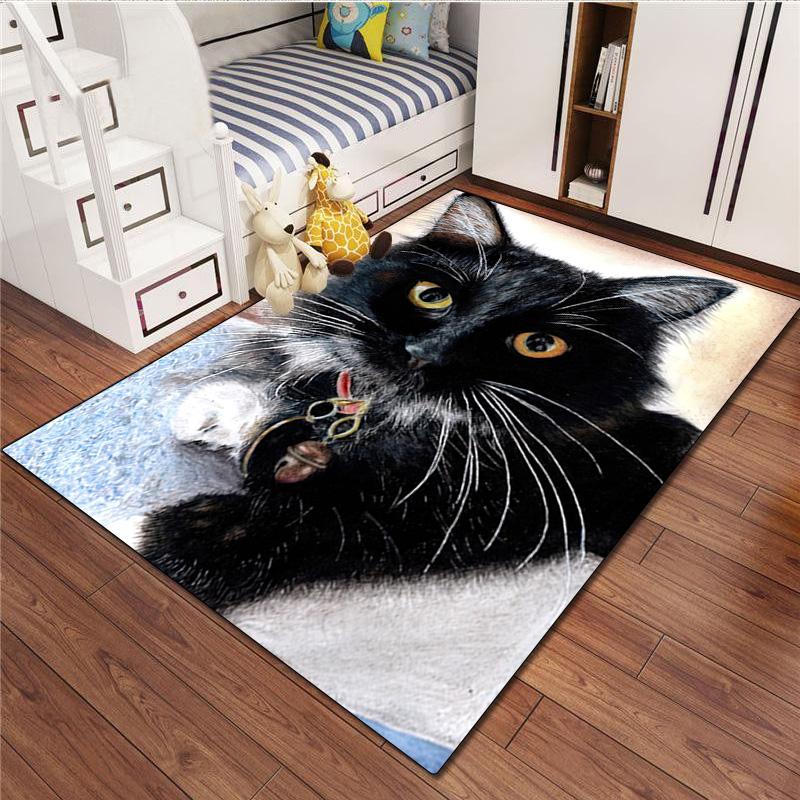 Cat Rug - Home carpet Office Decorative Carpet For Living Room Bedroom Door Mat Floor Rug Computer Chair Area Rug