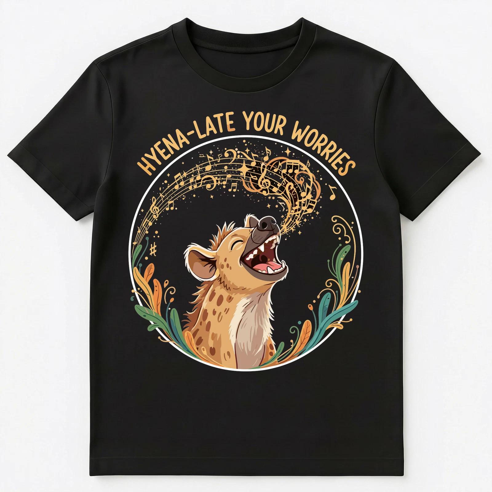 

Hyena Late Your Worries Motivational Design Unisex T-Shirt L