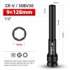 Clé à douille 1/2 tête hexagonale 8-24mm Adaptateur Clé Convertisseur Douille profonde Outils de retrait de pneu